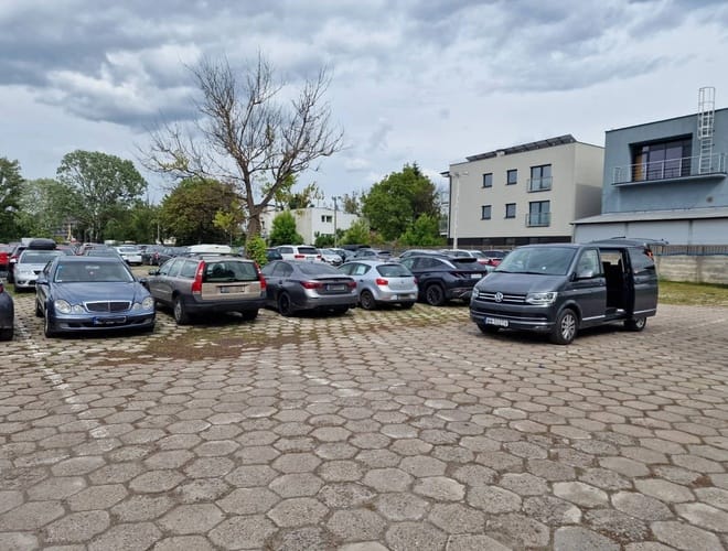 Smart Space Parking - widok parkingu lotnisko Warszawa-Chopina
