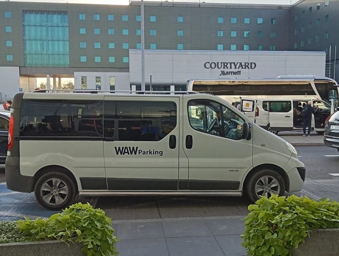 WAW Parking - widok parkingu lotnisko Warszawa-Chopina