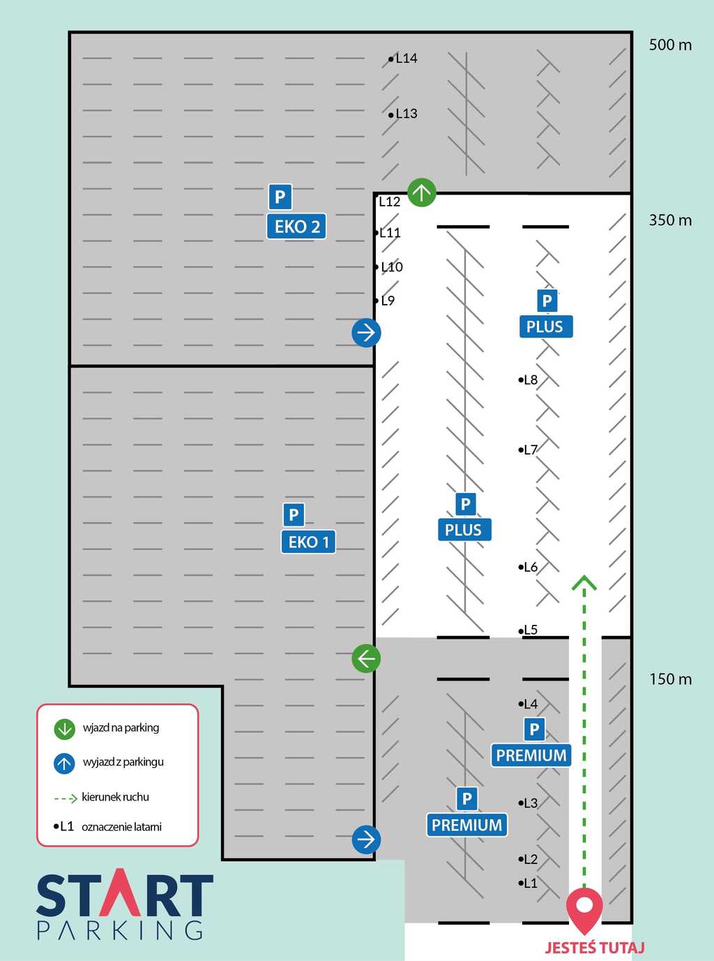 Zdjecie nr 2 parkingu Start Parking EKO na lotnisku Chopina w Warszawie