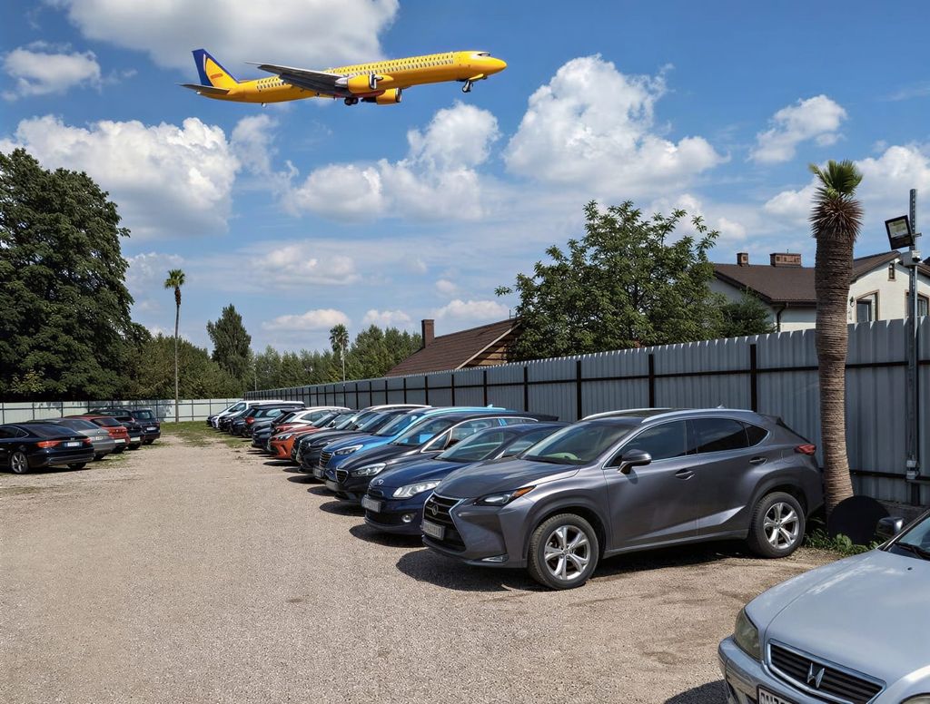 P60 - samoobsługowy parking przy lotnisku Warszawa-Chopina